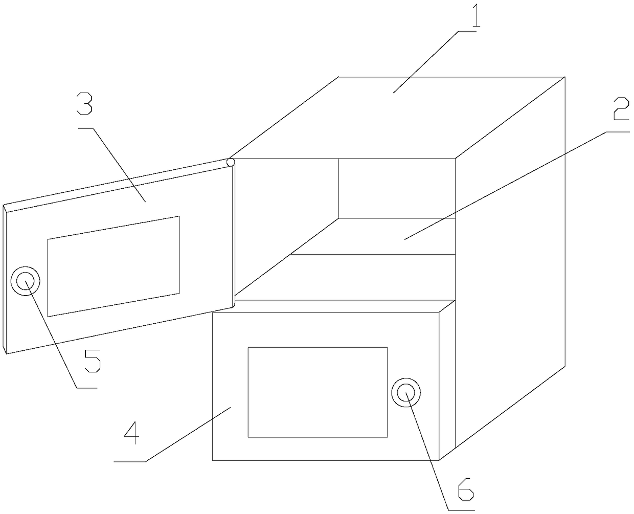 Thermostatic disinfection cabinet with alarming capacity