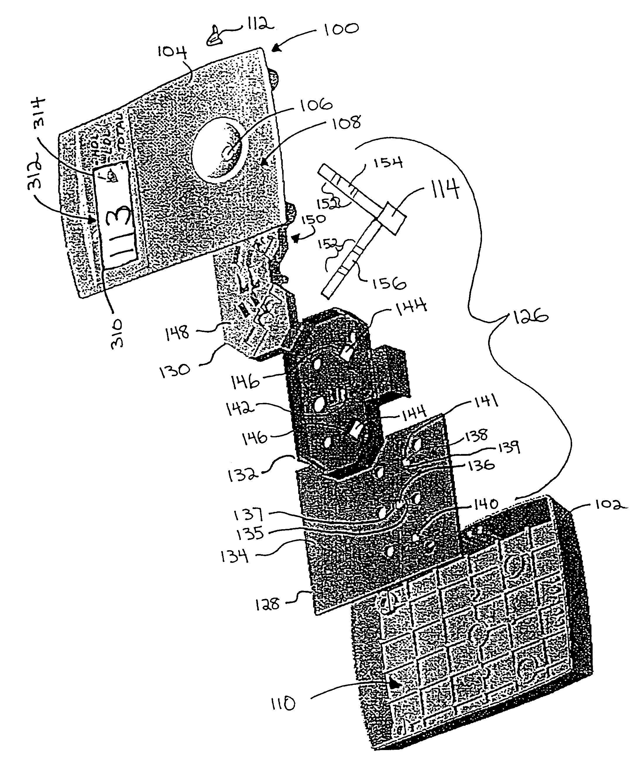 Dry reagent strip configuration and systems and methods for multiple analyte determination