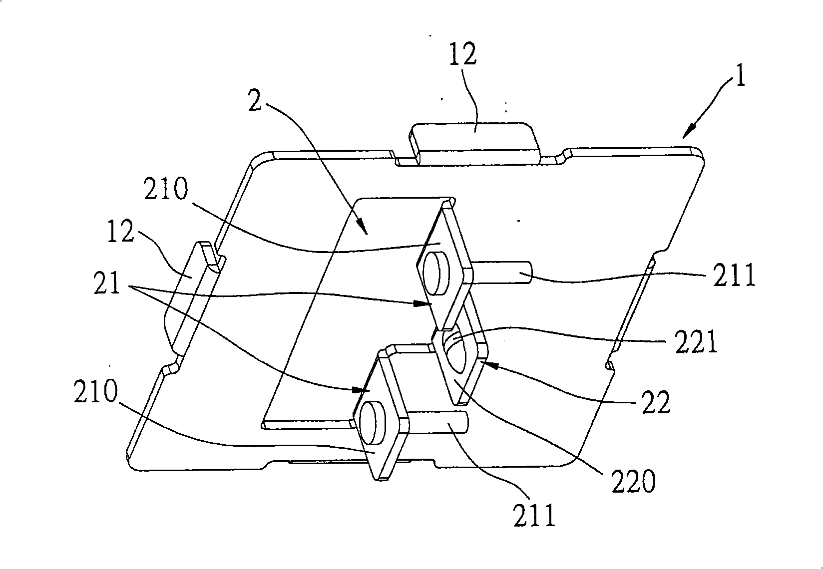 Antenna carrier structure and antenna apparatus possessing antenna carrier structure