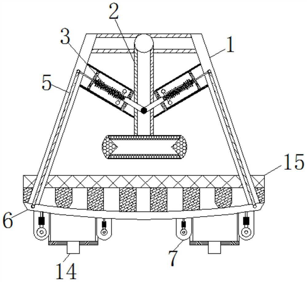 A processing and grinding device for simulated pattern of synthetic bottom plate