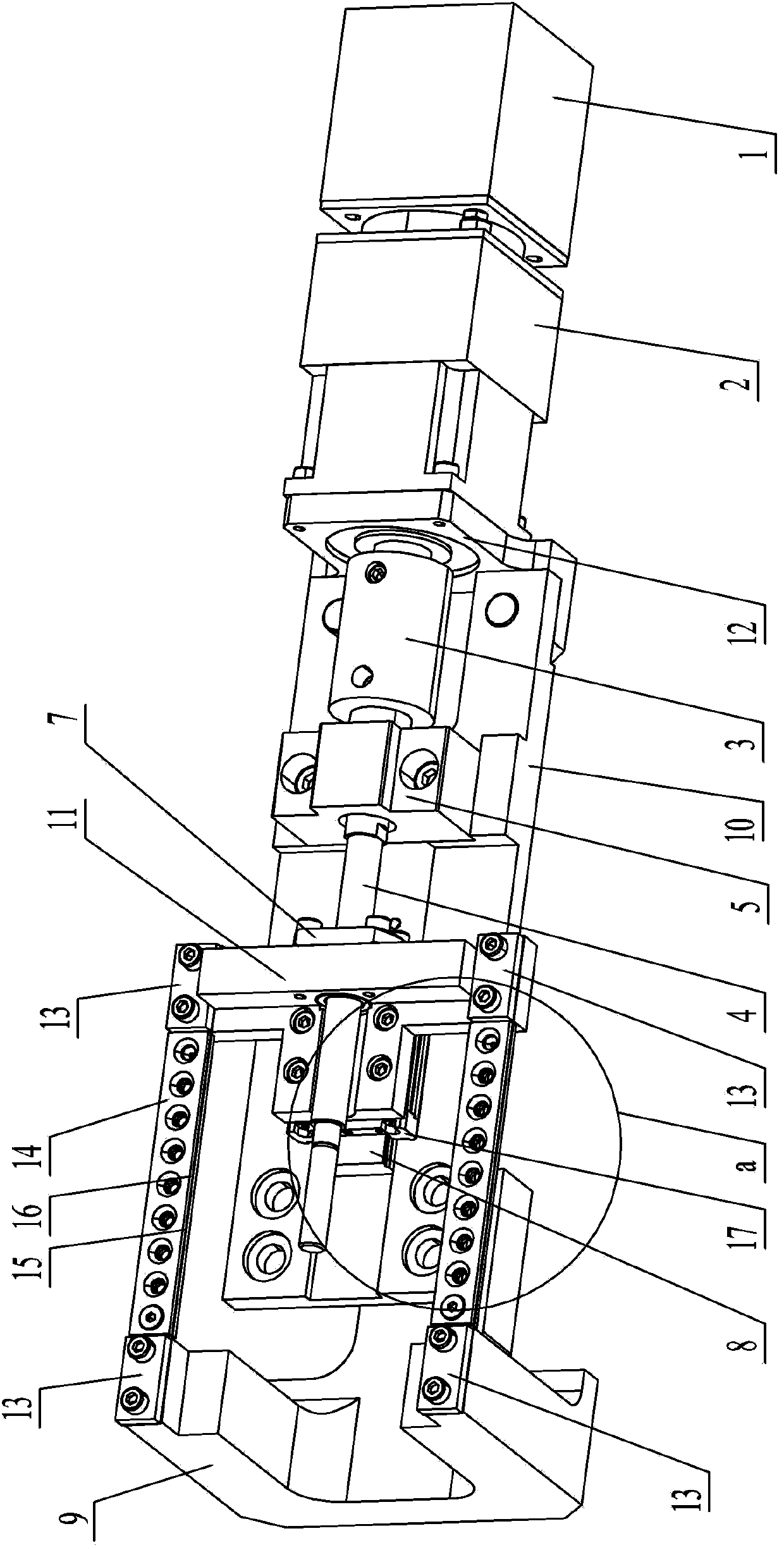 Rotary-motion-oriented reed type linear micro-driving mechanism