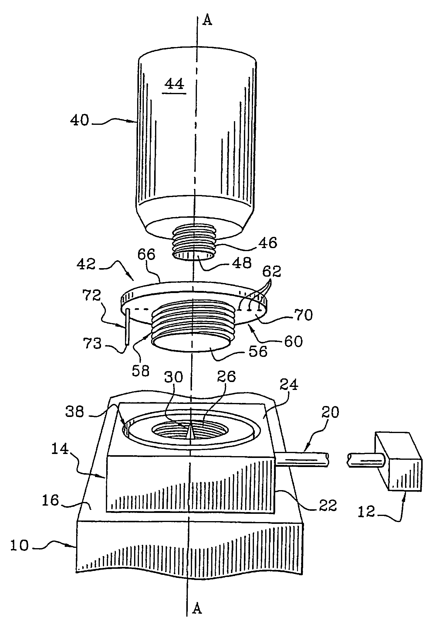 Machine fluid supply assembly comprising keying means