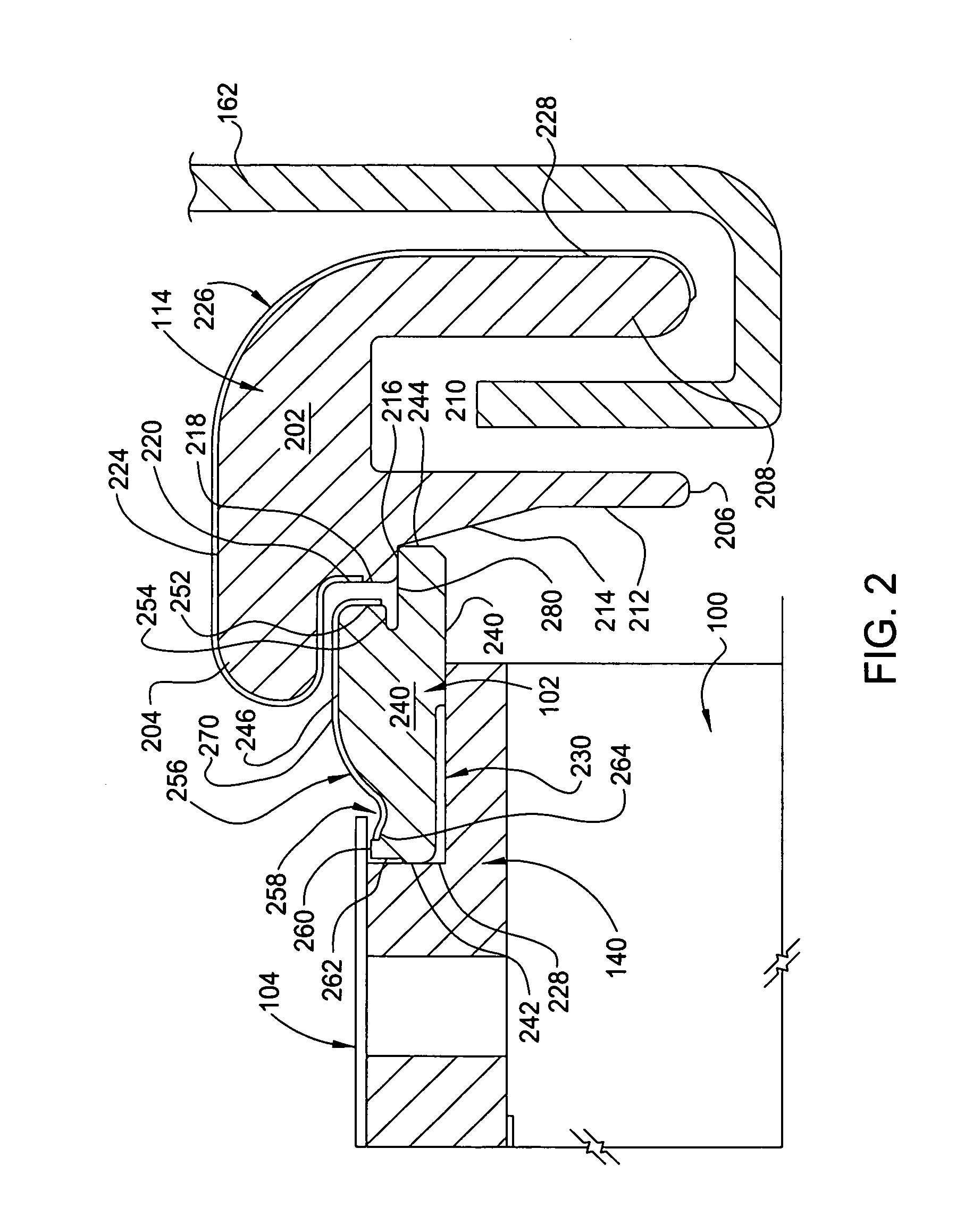 Notched deposition ring