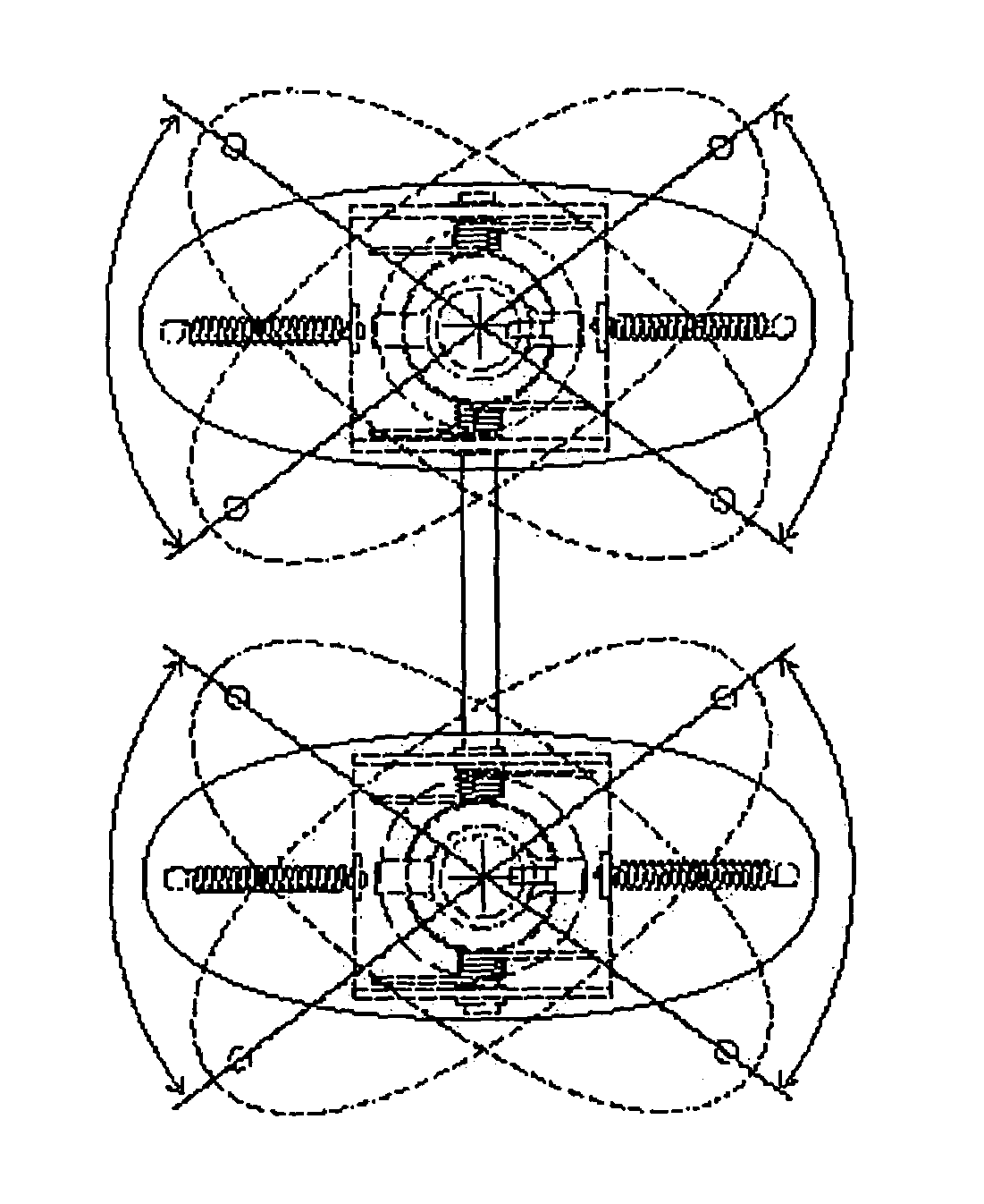 Mechanical device for performing single, orthogonal, alternate, and independent movements applicable to a gym apparatus