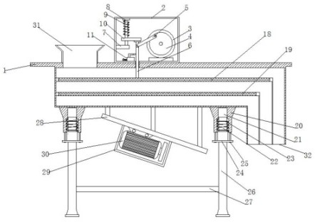 Linear vibrating screen capable of conducting dry-and-wet-type grading