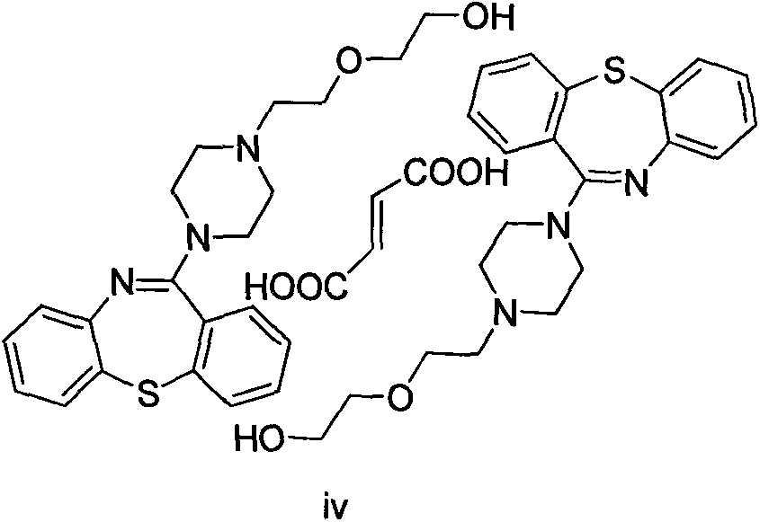 Preparation method for crystalline dibenzothiazepine derivative