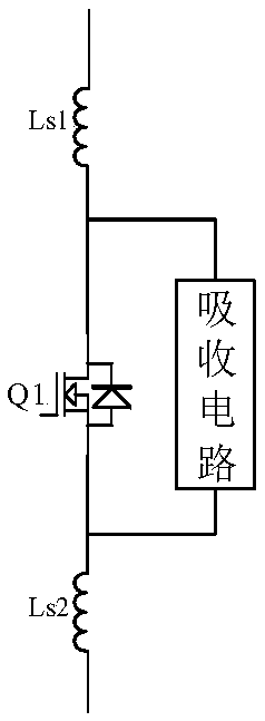 Peak voltage lossless asynchronous absorption circuit and NPC three-level circuit