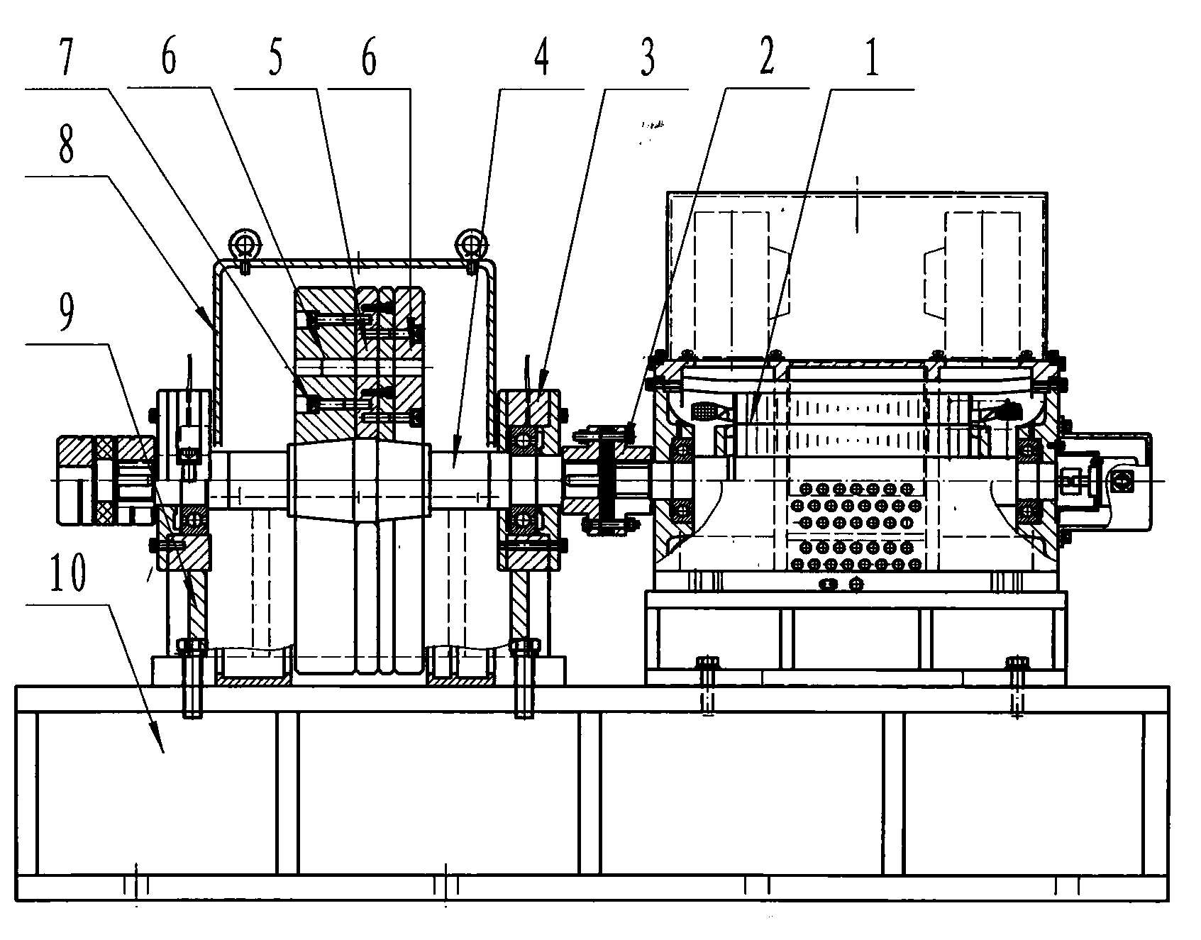 Flywheel-adjustable device of automobile dynamometer