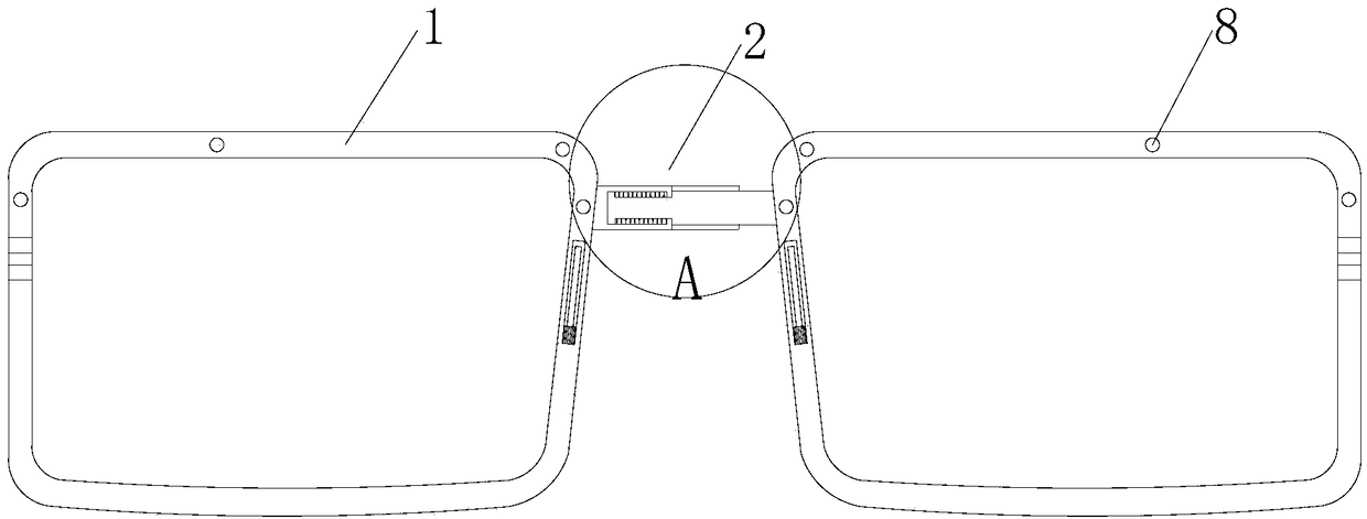 Health care glasses realizing multidirectional regulation