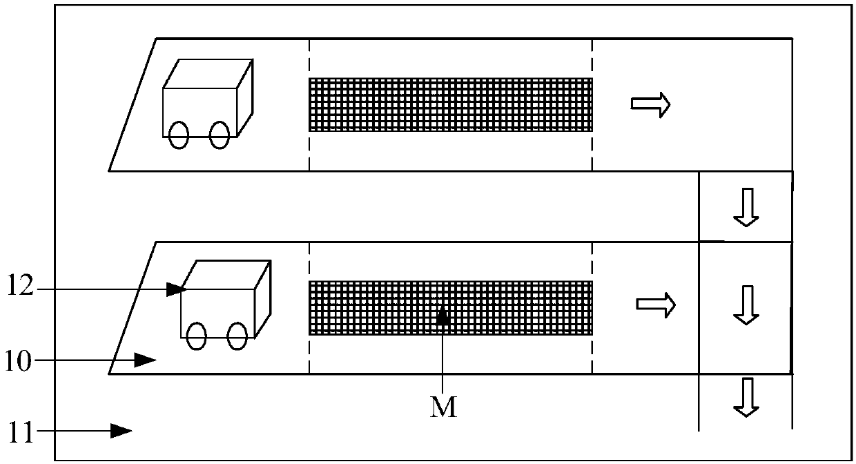 Cargo loading device of automatic guided vehicle, control method of cargo loading device and control system of cargo loading