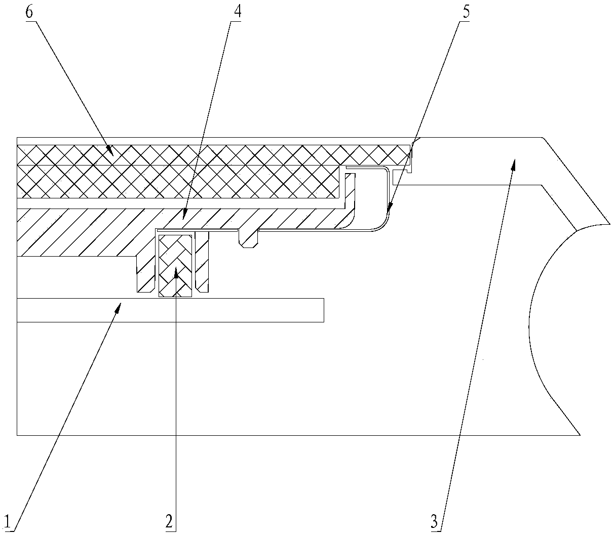 Liquid crystal screen safety disassembling prevention structure and method