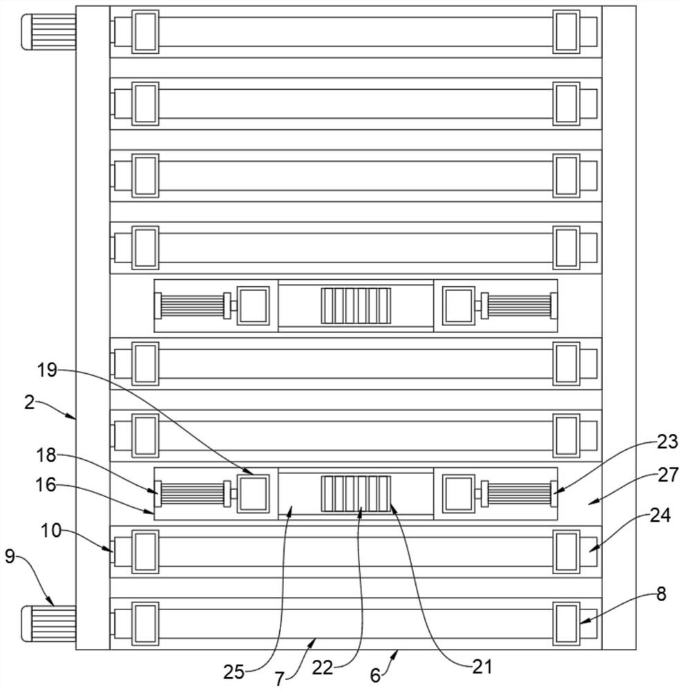 Lifting type roller machine conveying device for automatic pipeline welding