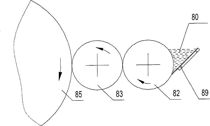 Ink fountain roller, ink distributing unit and ink distributing system of carving photogravure press