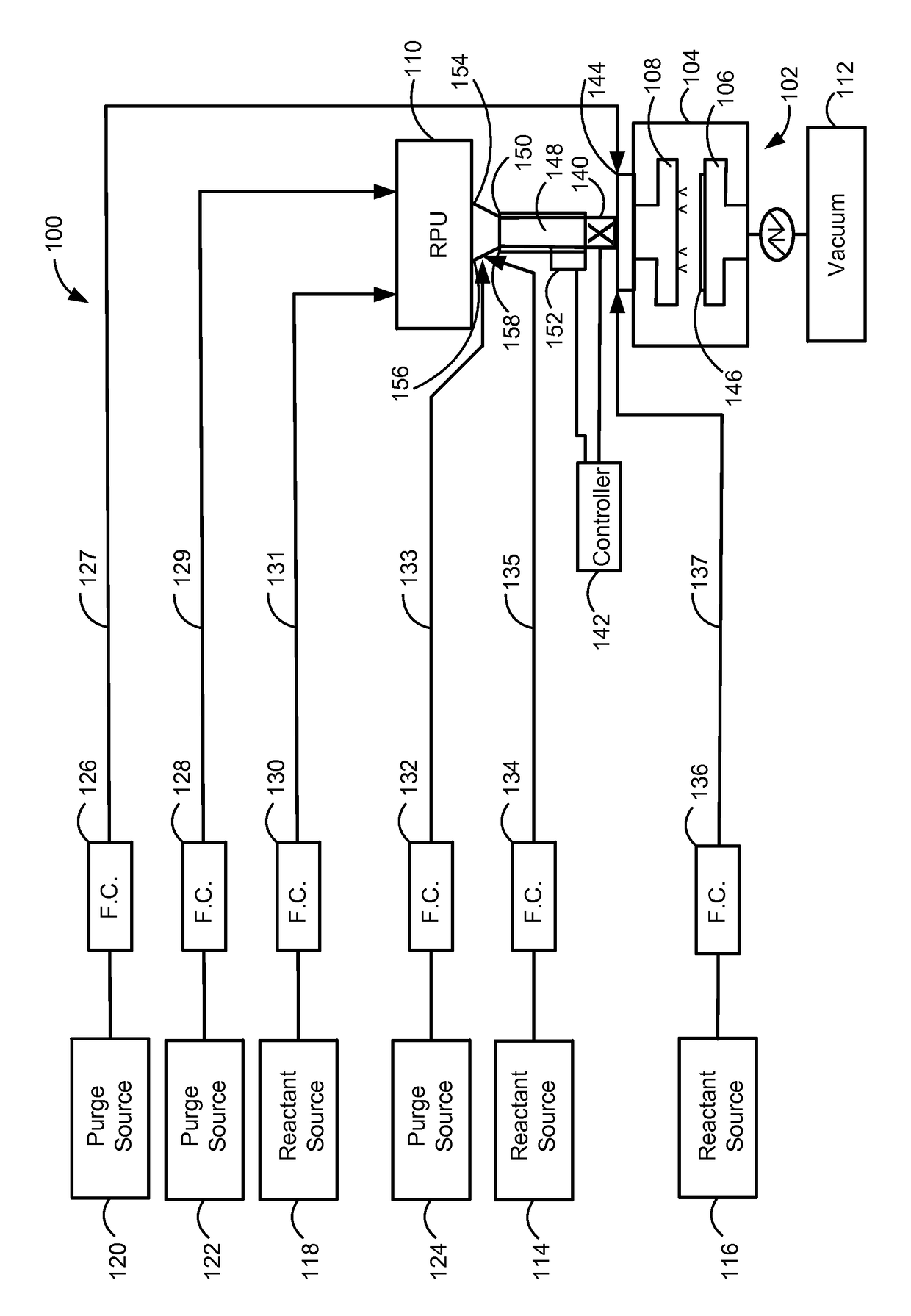 Method and system for in situ formation of gas-phase compounds