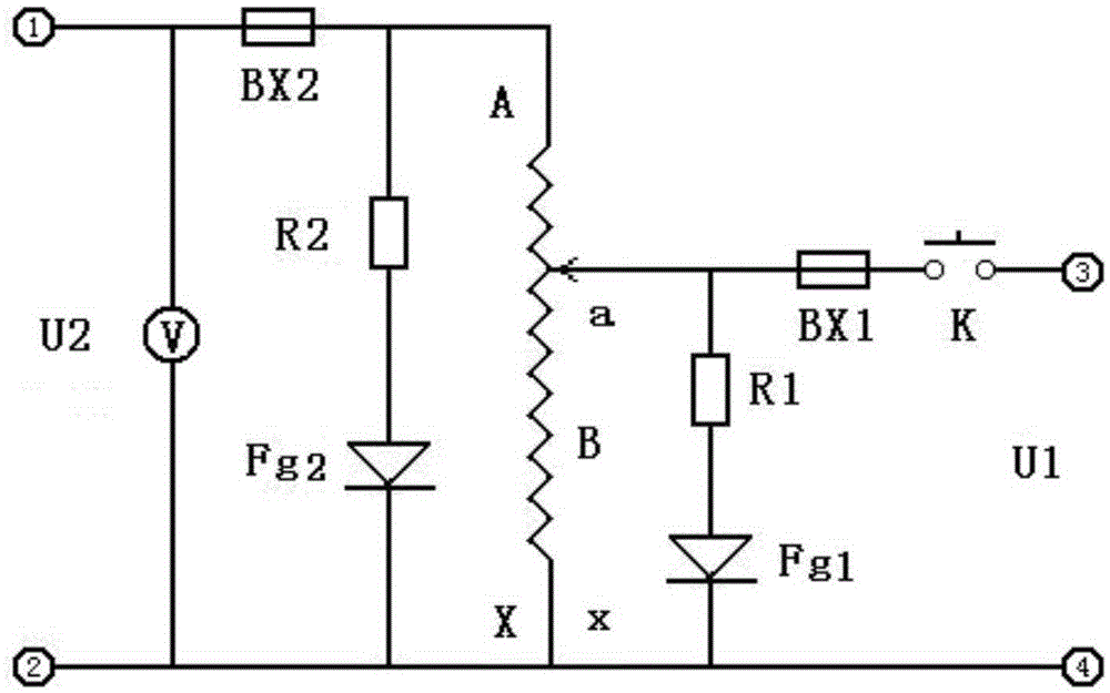 Boost and protection device of auto transformer