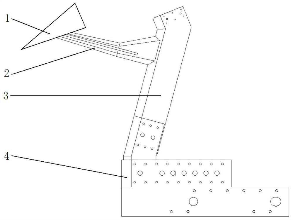 Model supporting device applied to wind tunnel test