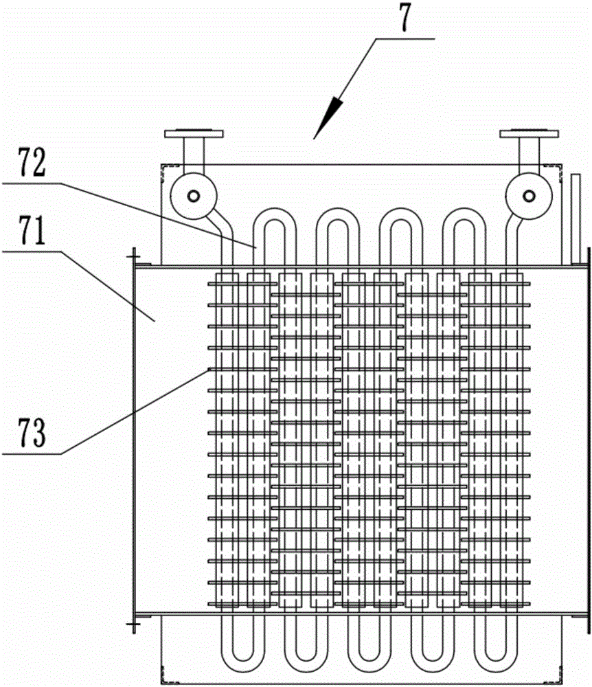 Boiler discharged smoke waste heat recycling system with flue for removing smoke