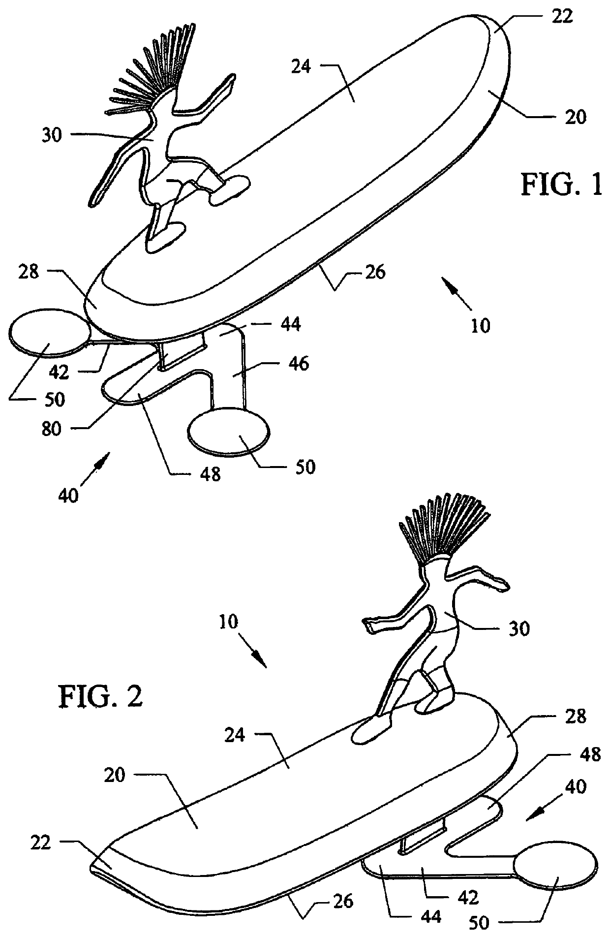 Interchangeable components for water and convertible toys