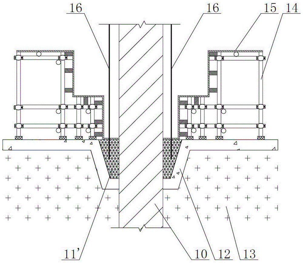 Construction Method of Retaining Vertical Reinforcement for Columns in Upside-Down Method