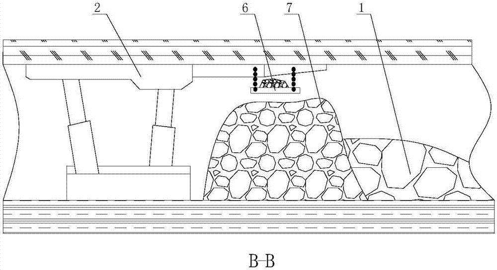 Method for building middle-thickness coal-bed gob-side entry roadside support body supported by gangue