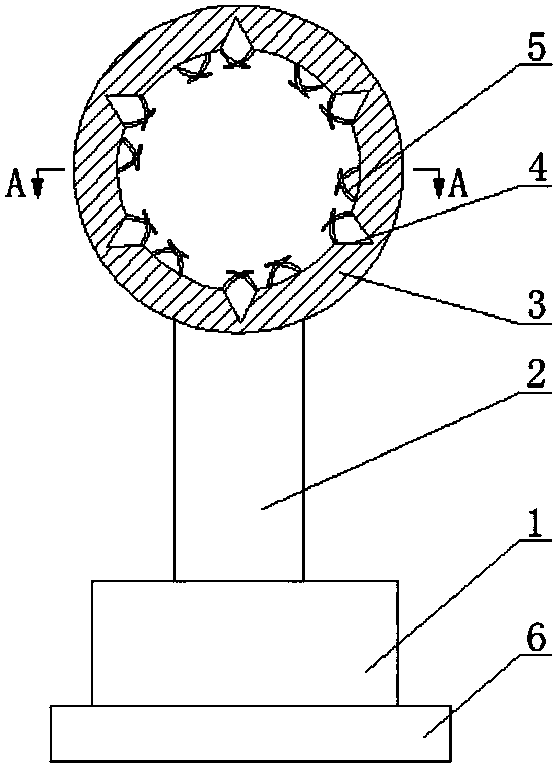 Computerized embroidery machine thread combing structure