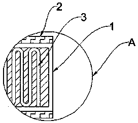 Glass fiber polyester needled felt and manufacturing method