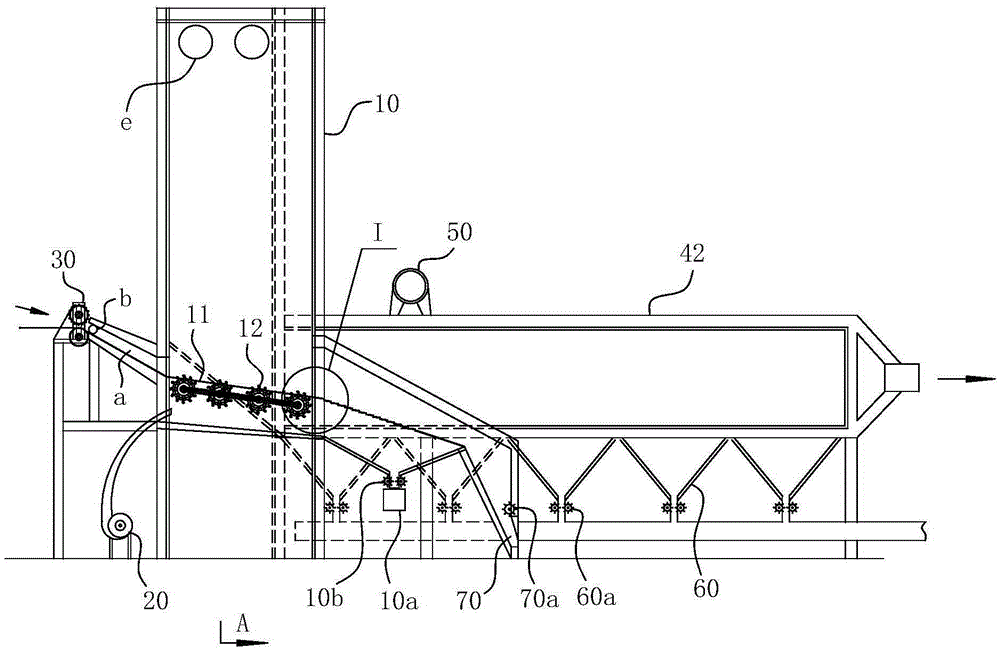 A fixed grate incinerator