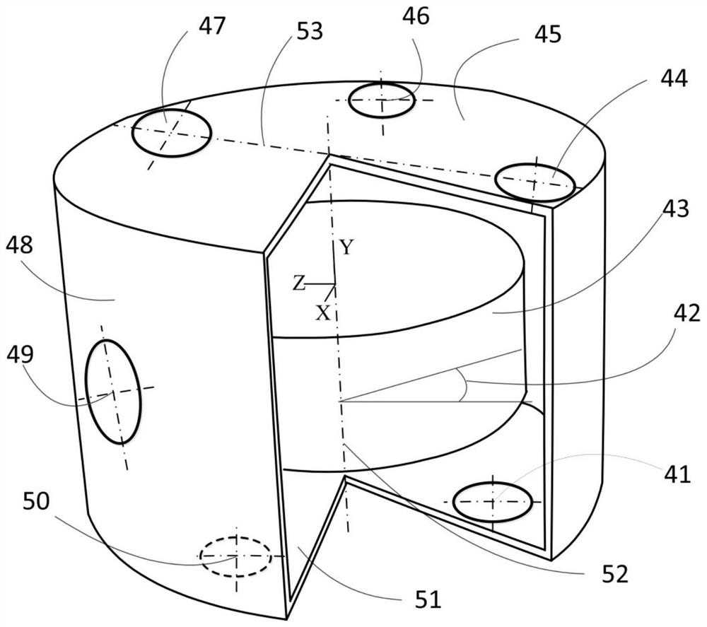 A coating device for single-wheel integral blisk of axial-flow compressor