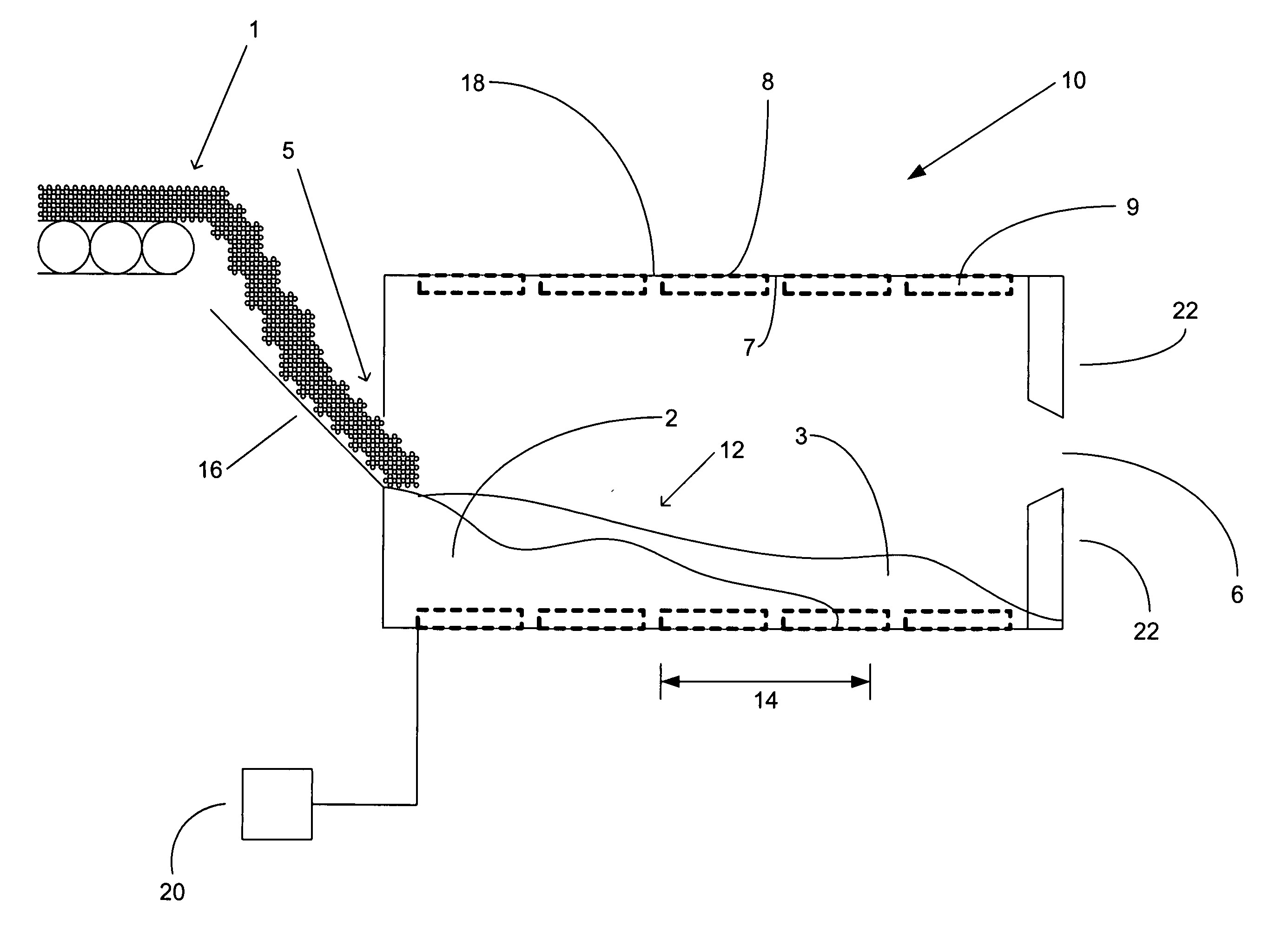 Apparatus and process for control of rotary breakers