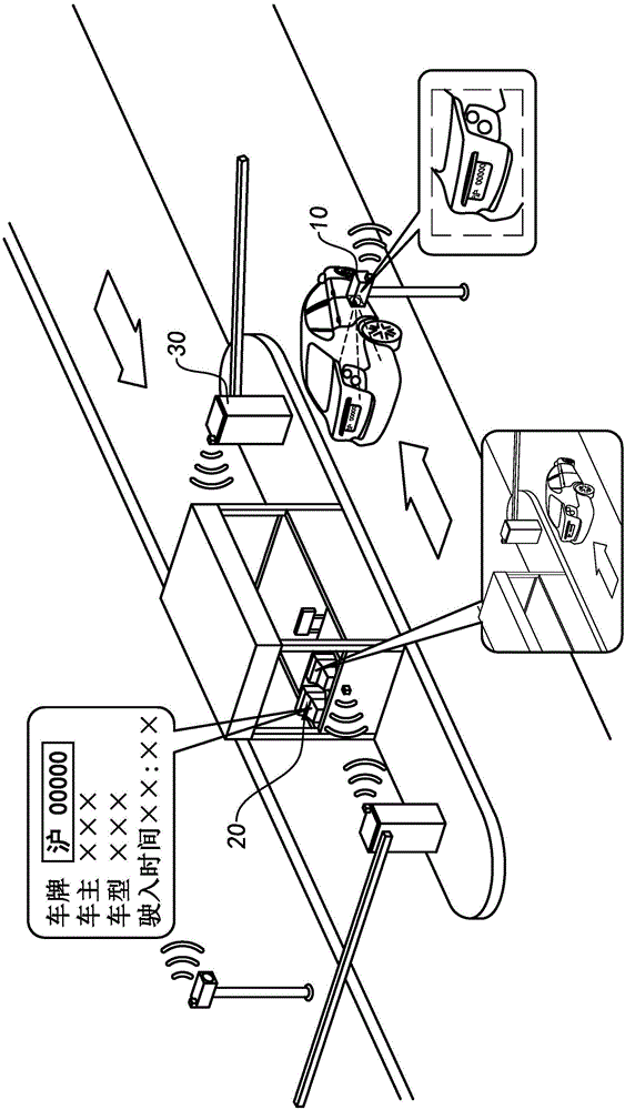 License plate identification control system and identification control method thereof