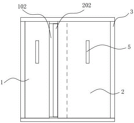 Elevator door foreign matter jamming preventing structure