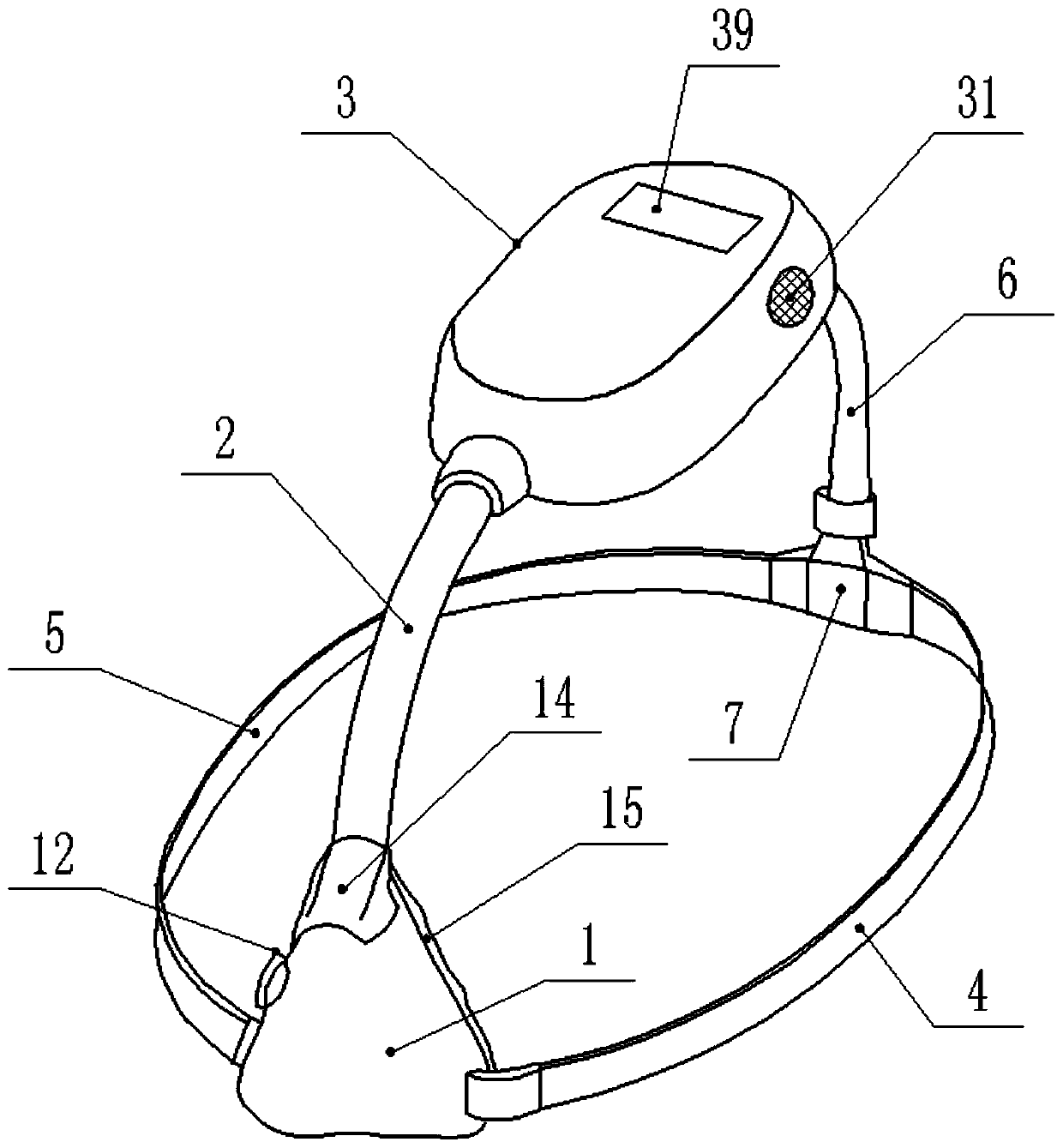 Severe sleep apnea syndrome treatment device for sleep