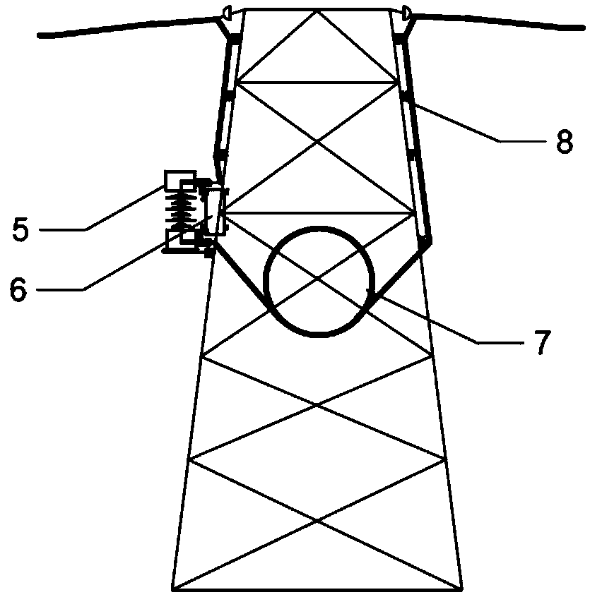 An overhead ground wire energy extraction system