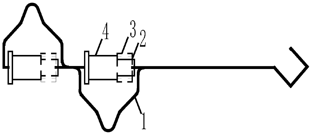 An electroplating jig for shielding tip effect