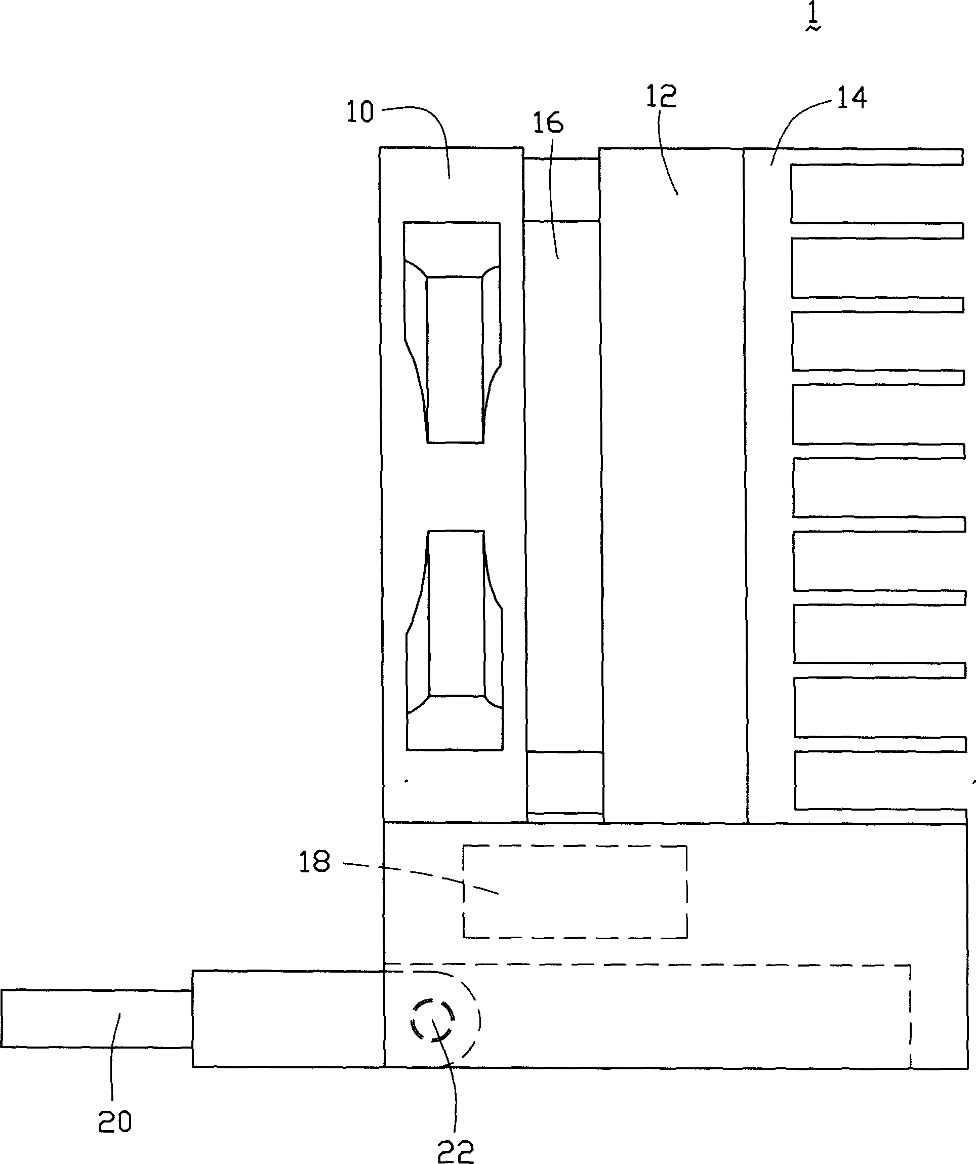 Heat sink device for electronic equipment and method therefor