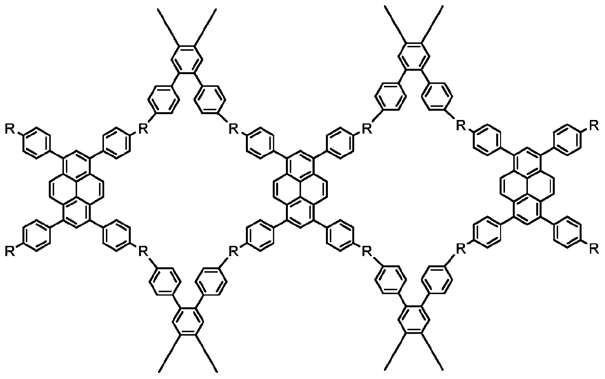 Three-dimensional covalent organic framework compound and preparation method and application thereof