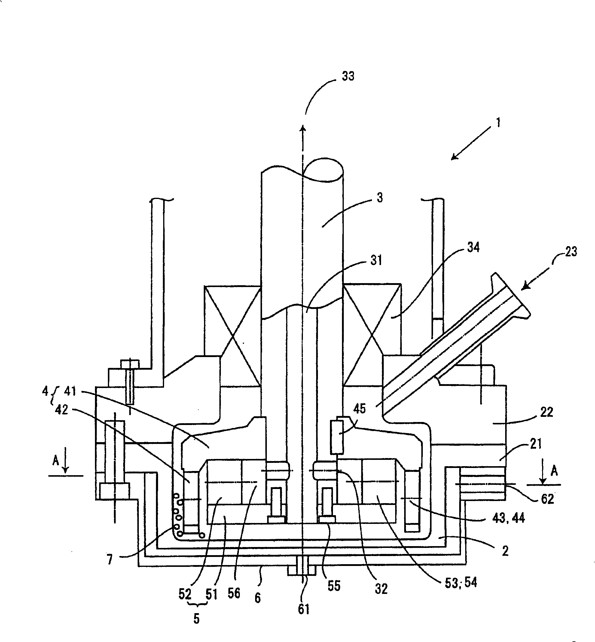 Medium mixing up of wet-type dispersion machine