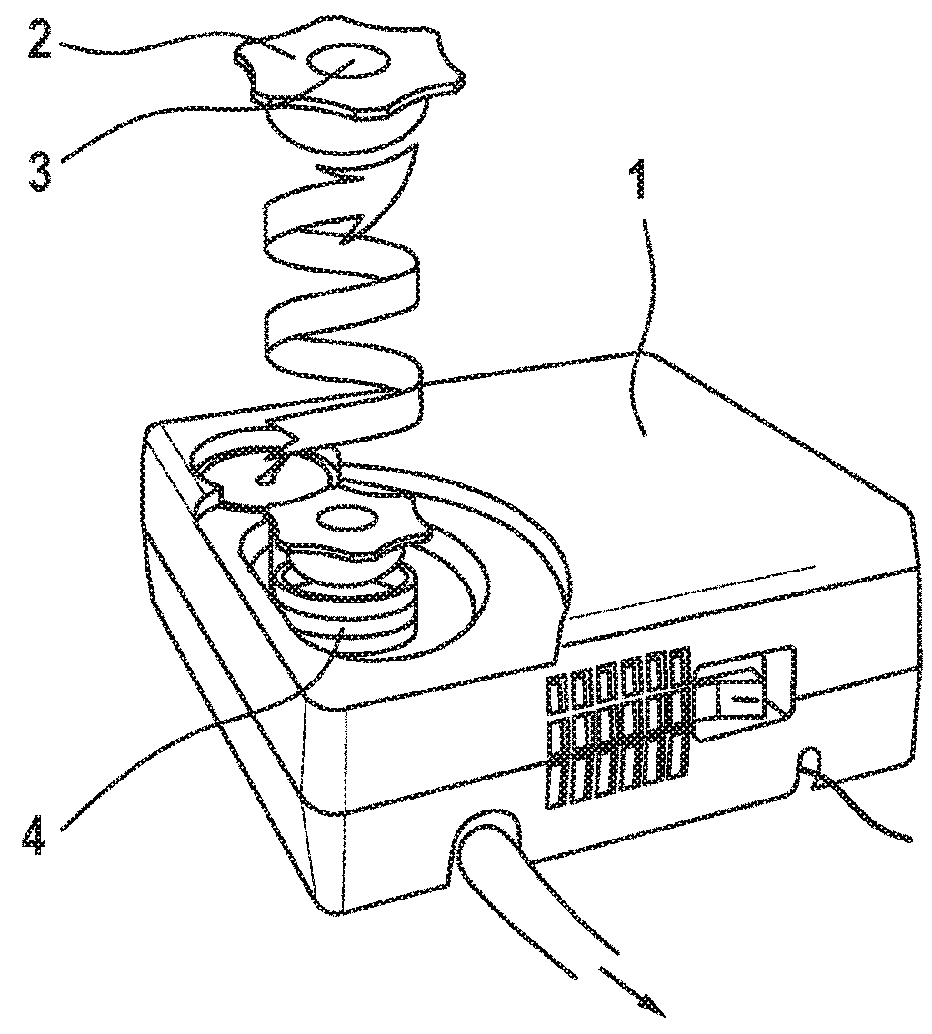 Apparatus for sealing and inflating motor vehicle tires