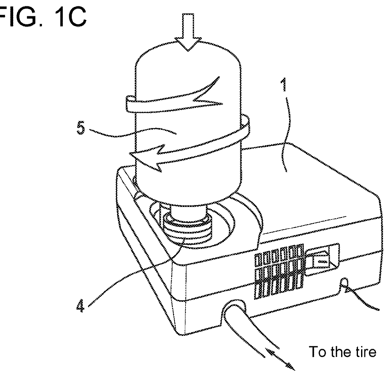 Apparatus for sealing and inflating motor vehicle tires