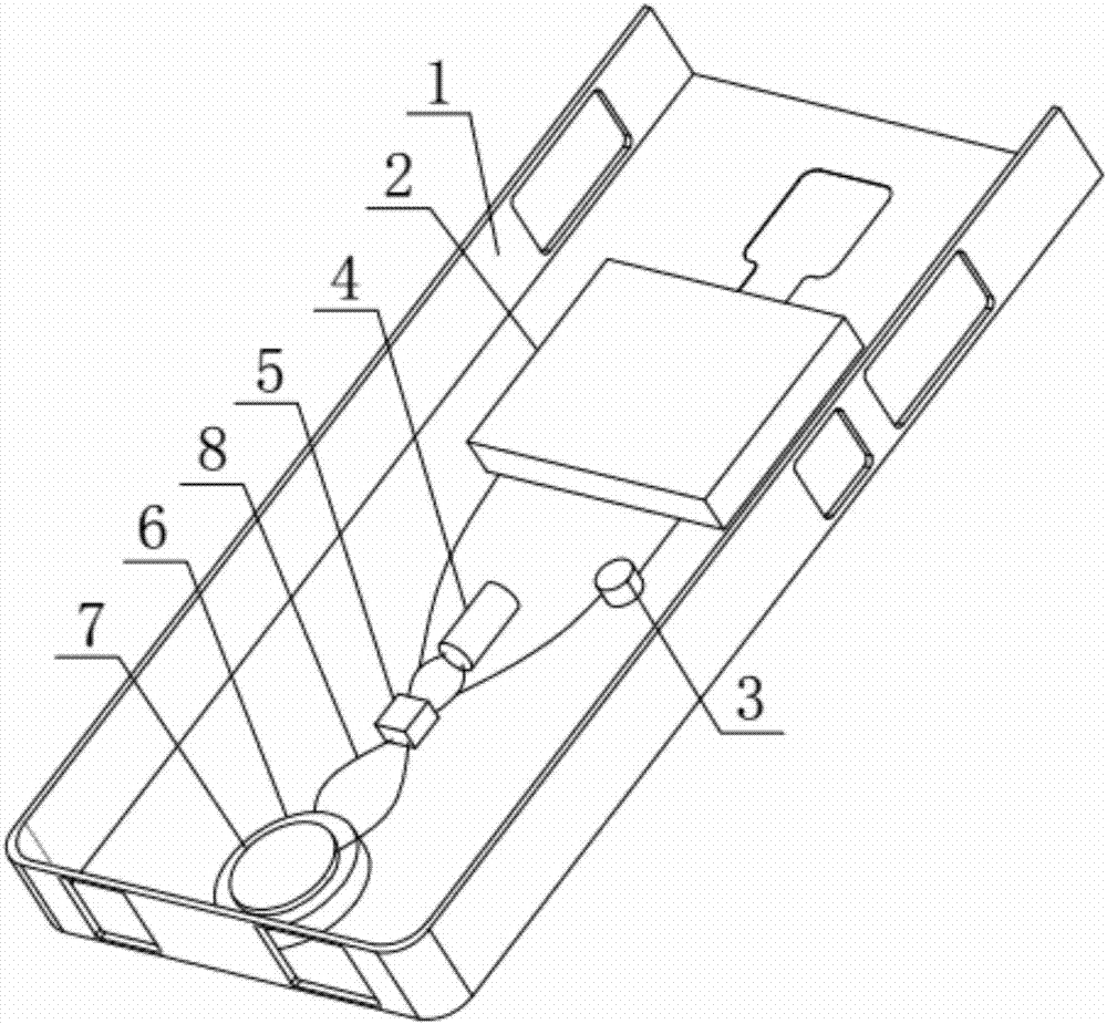 Cell phone housing capable of refrigerating and temperature reducing