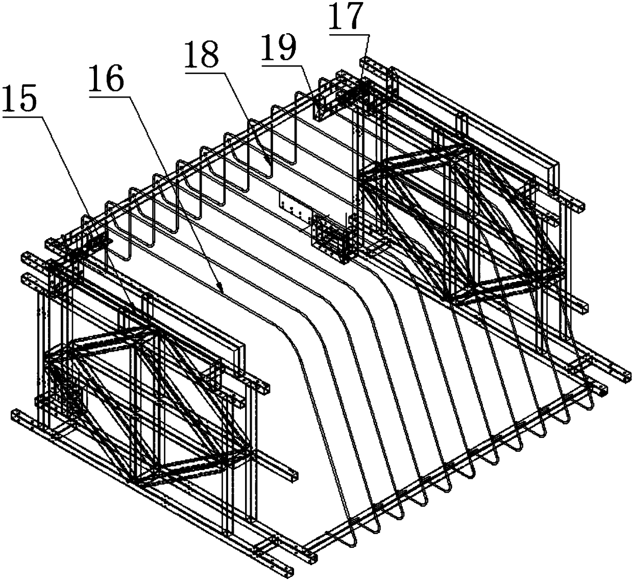 Kelp automatic cutting and rope removing device