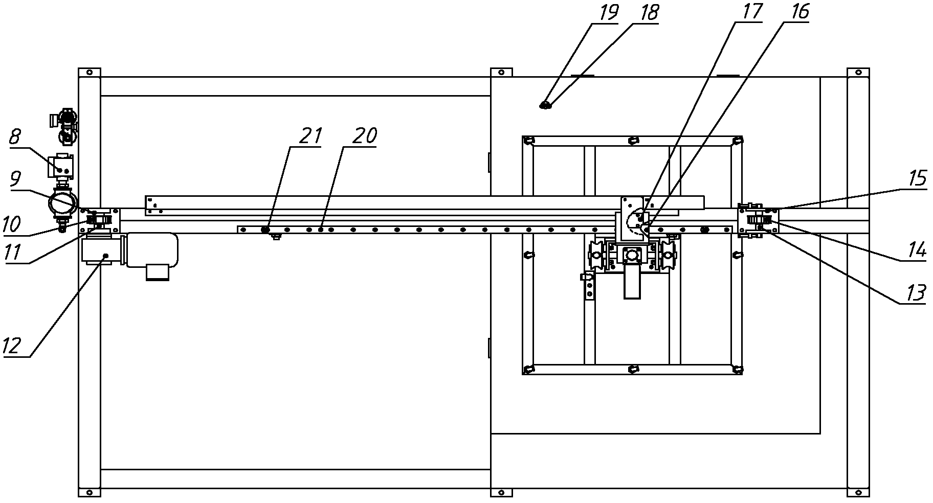 Disc-taking machine