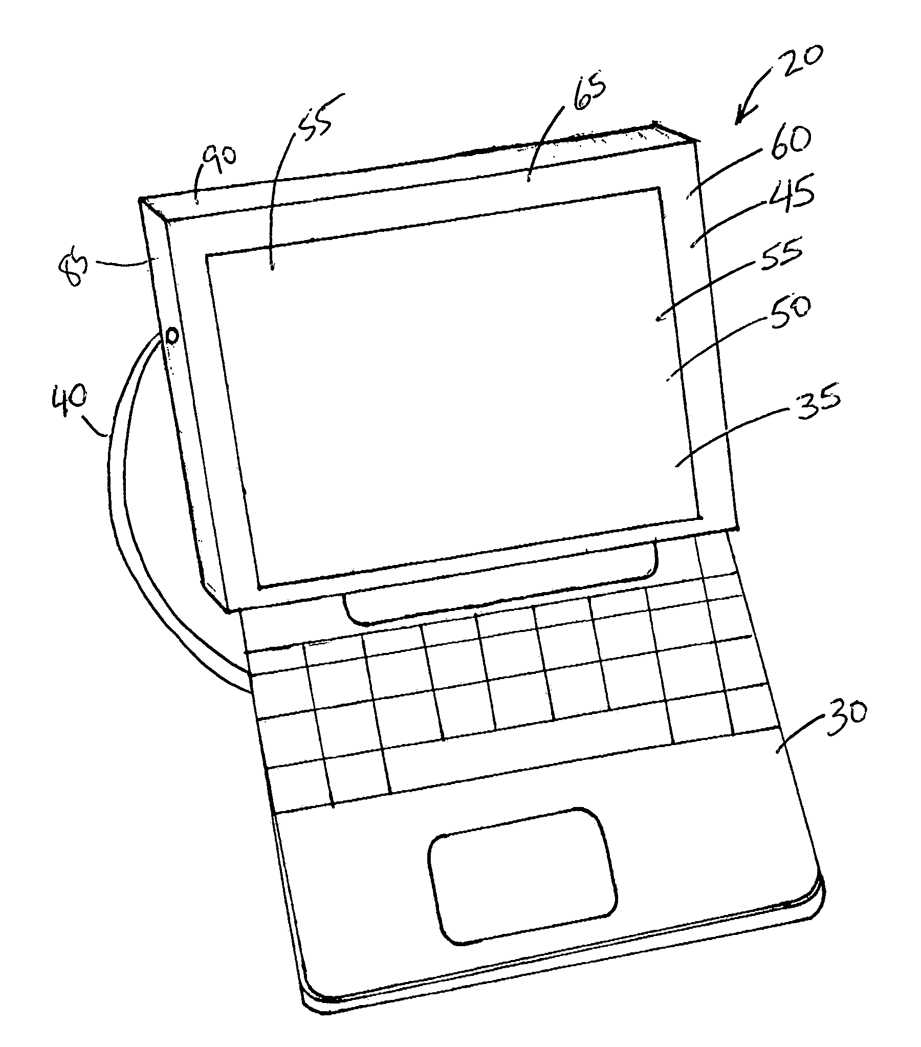 Slipcover touch input apparatus for displays of computing devices