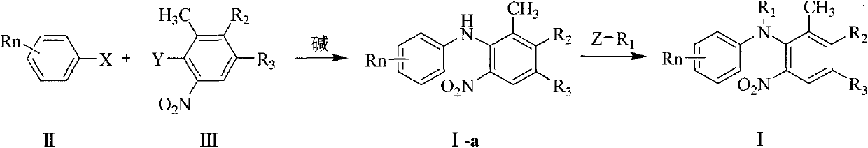 Substituted diphenylamine compounds and preparation and application thereof