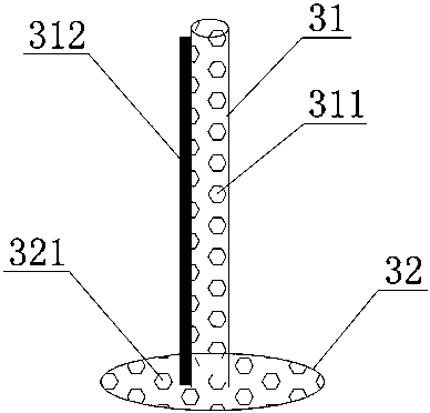 A production process and special device for non-woven filter material without base cloth