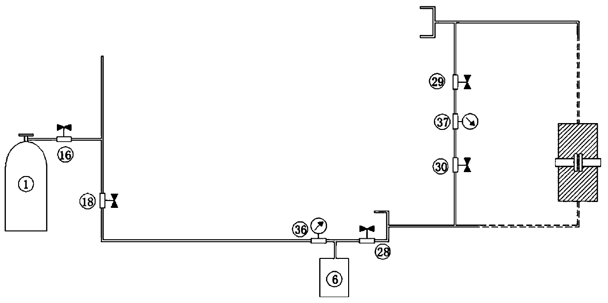 Multiphase seepage medium triaxial stress seepage coupling test device capable of rapidly measuring porosity