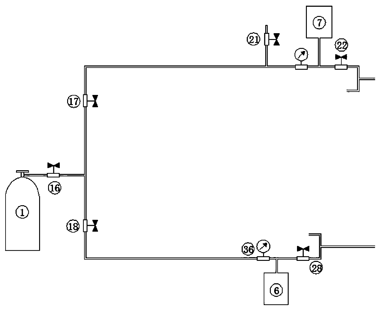 Multiphase seepage medium triaxial stress seepage coupling test device capable of rapidly measuring porosity