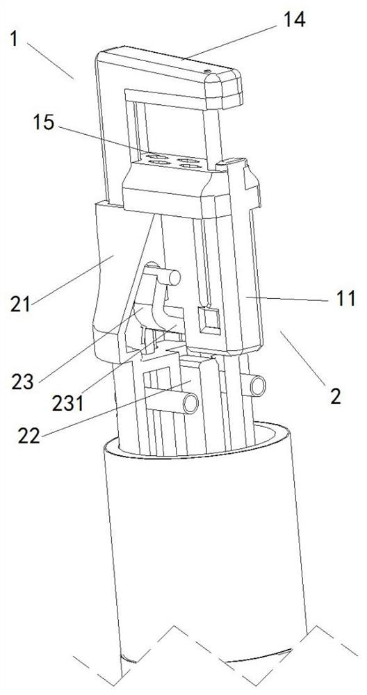 A transverse endoluminal stapler with compact structure