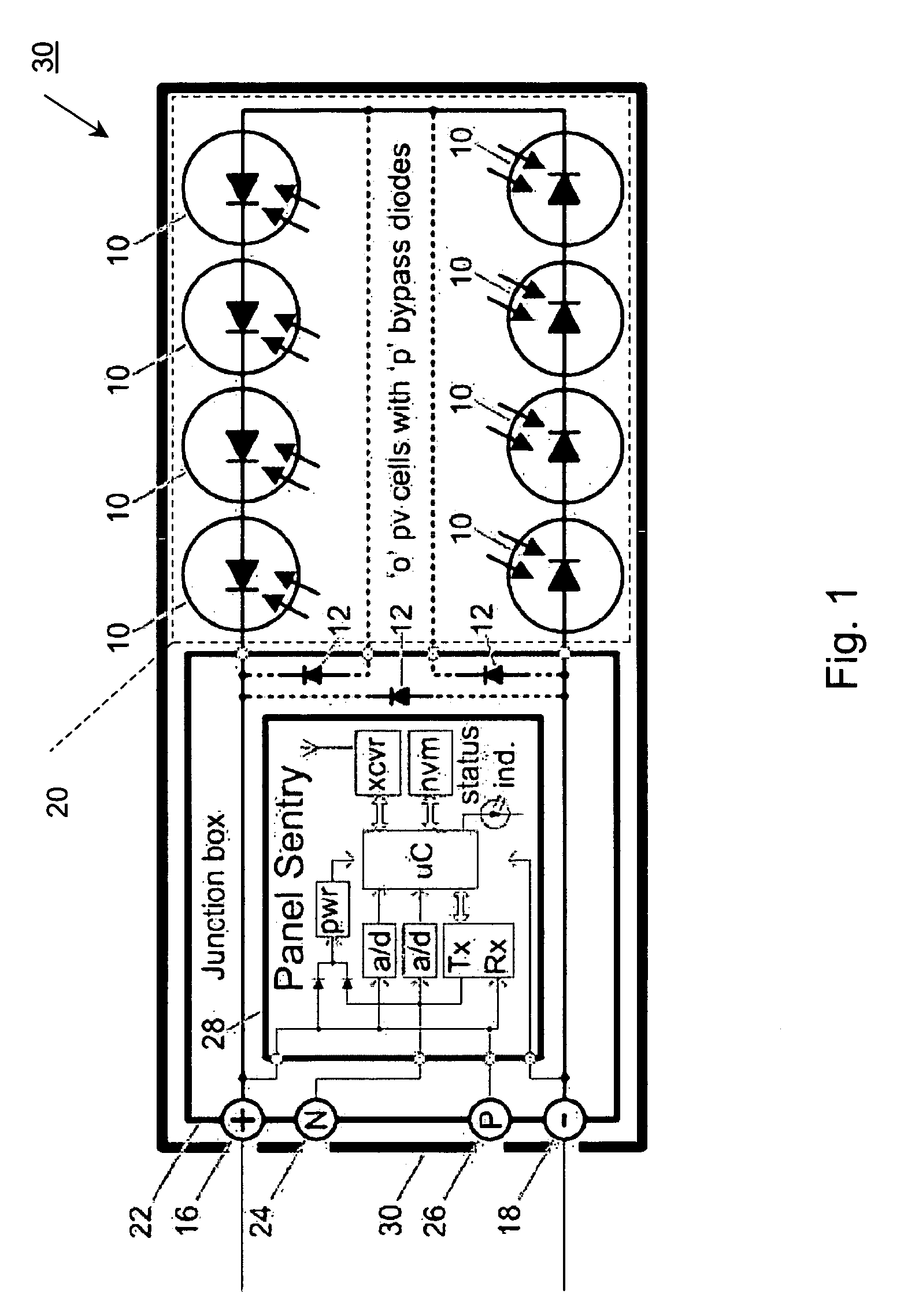 System and method for monitoring photovoltaic power generation systems