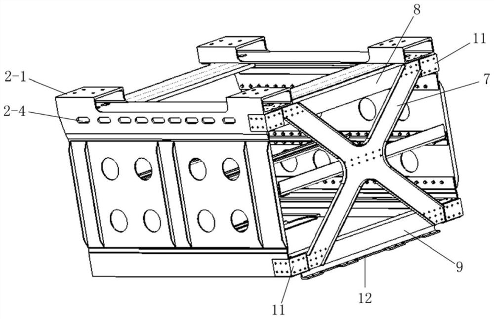 Modular equipment hanging frame and magnetic levitation vehicle